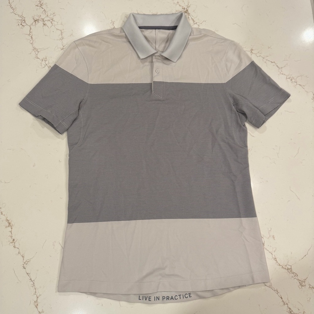 Lululemon Men's Gray Golf Polo Shirt